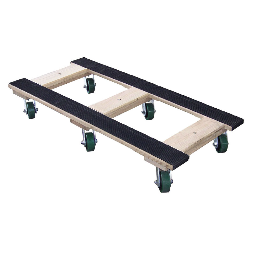 wooden 30"x18" furniture moving piano dollies H style with 4" caster