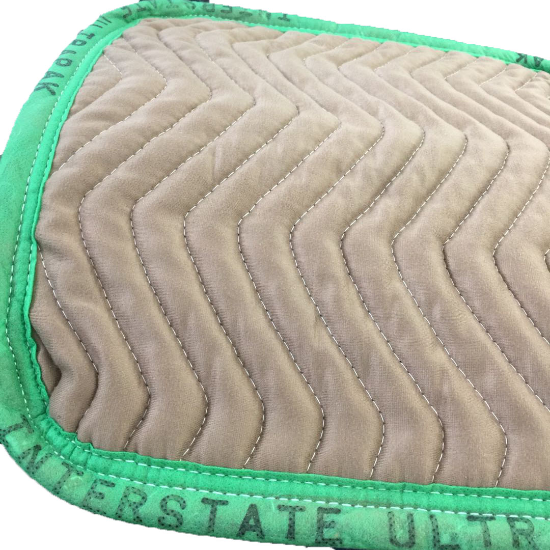 Felt quilted moving furniture pads blanket with printed binding logo Buy printed binding